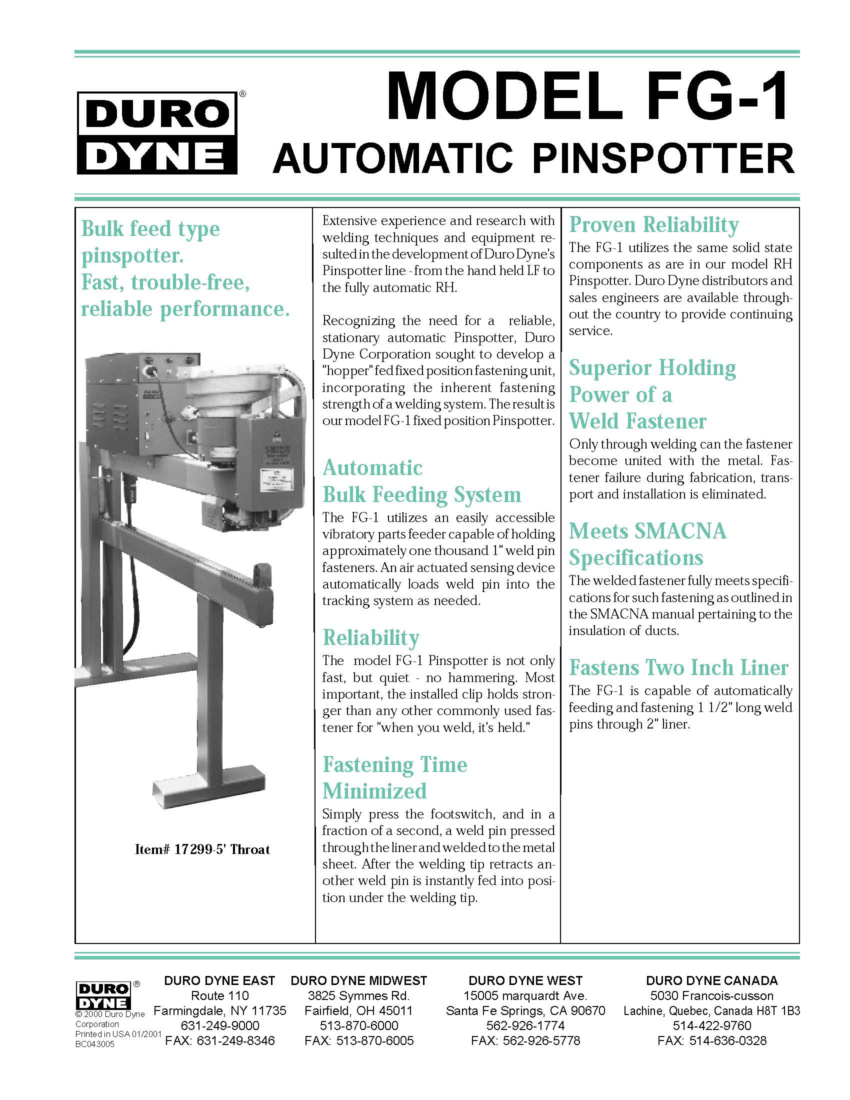 FG-1 Bulk Feed Pinspotter